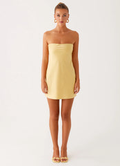 Yulina Mini Dress - Yellow